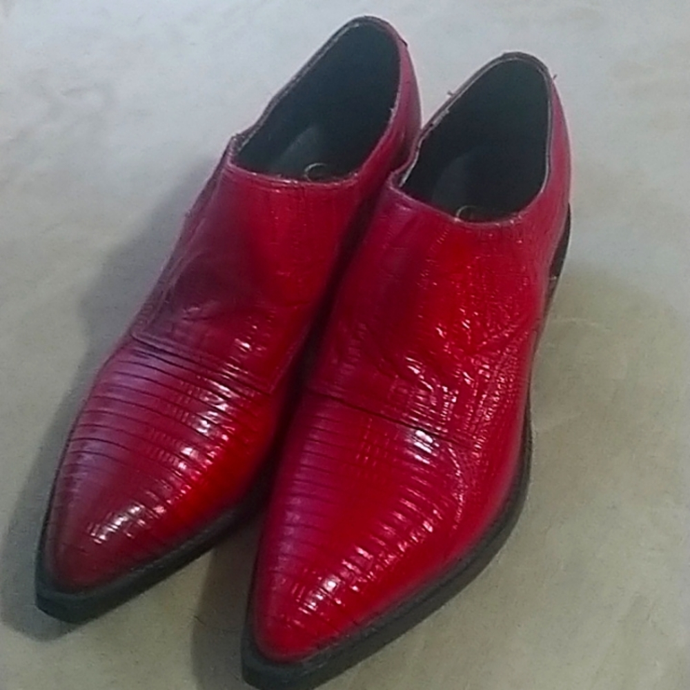 Nacona lizard low-cut boots